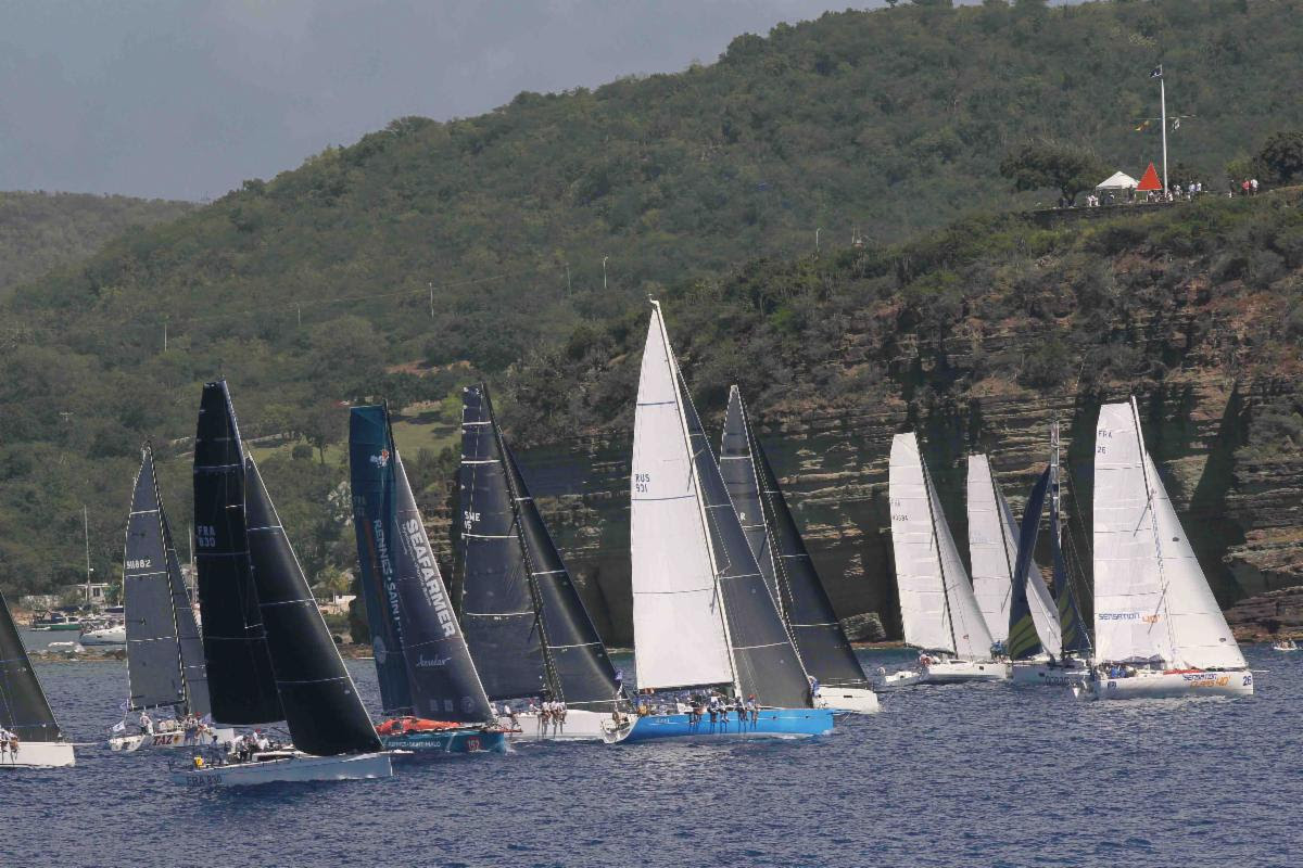 Light conditions for the start of the 2020 RORC Caribbean 600